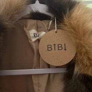 Bibi Windows faux fur coat